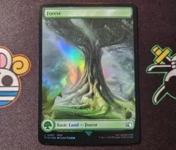 EXACT CARD PICTURED Forest Full Art FFIII FIN 0307 MTG Final Fantasy Eng Foil - Image 1