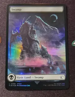 EXACT CARD PICTURED Swamp Full Art FFXIV FIN 0300 MTG Final Fantasy Eng Foil - Image 1