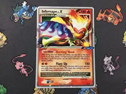 Pokemon TCG Infernape LV. X DP10 Black Star Promo Pokemon Card - Image 1
