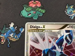 Pokemon TCG Dialga LV.X DP17 Black Star Promo Pokemon Card - Image 2