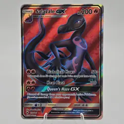 Salazzle GX - 132/147 - Pokemon Burning Shadows Sun Moon Full Art Rare Card - Image 1