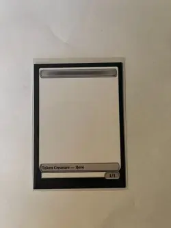 Magic the Gathering Final Fantasy - Blank Hero Token Card - Promo WPN - Image 1