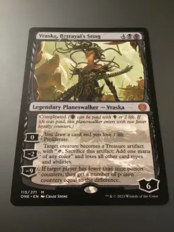 MTG Phyrexia All Will Be One #115 Vraska Betrayal's Sting - Image 1