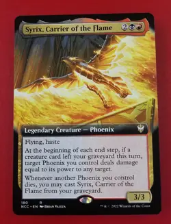 1x Syrix, Carrier of the Flame | Extended Art | New Capenna Commander | MTG - Image 1