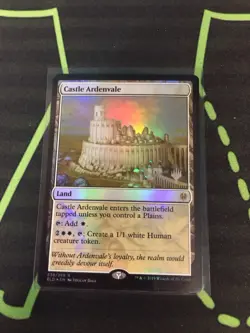 MTG Magic The Gathering Castle Ardenvale Foil Promo White Land Commander - Image 1