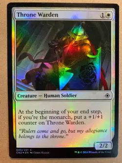 MTG 1x FOIL Throne Warden Conspiracy 2: Take the Crown Magic the Gathering x1 NM - Image 1