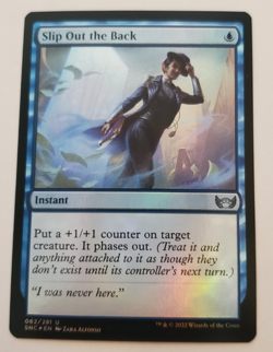 1x Slip Out the Back FOIL New Capenna MTG Magic the Gathering NM - Image 1