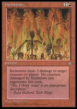 MTG - 4 x Incinerate - Playset 4x x4 - Ice Age Regular - Image 1