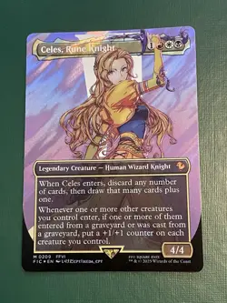MTG Final Fantasy CELES RUNE KNIGHT SURGE FOIL Commander Sharp! - Image 2