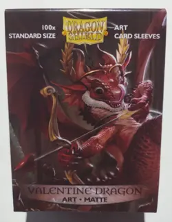 Dragon Shield Valentine Dragons 100 Matte Art Sleeves AT-12047 OUT OF PRINT - Image 1