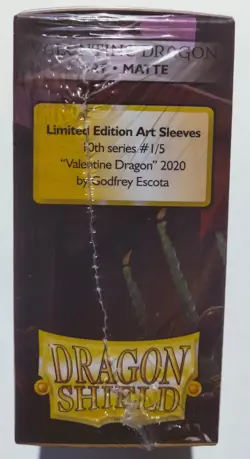 Dragon Shield Valentine Dragons 100 Matte Art Sleeves AT-12047 OUT OF PRINT - Image 3