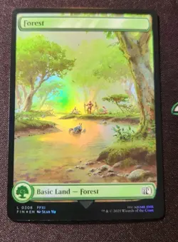 Forest Full Art FFXI FIN 0308 MTG Final Fantasy Eng Foil - Image 1