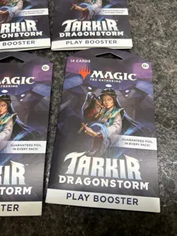 Magic The Gathering TCG Tarkir Dragonstorm Play Boosters, LOT OF 5, New, Sealed - Image 3