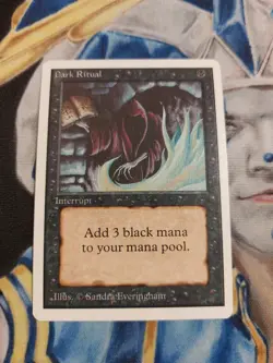 Dark Ritual MTG Unlimited Common Black Instant Near-Mint x1 GG9 - Image 2