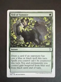 Veil of Summer - Uncommon (White Border) - 0075 MB2 - Magic: the Gathering - Image 1