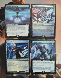 mtg edge of eternities moonlit meditation 327, synthesizer labship 81 foil ++ - Image 1