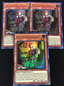 Yugioh Adamancipator Researcher MP21-EN225 1ST Ultra X3 (LP) - Image 1