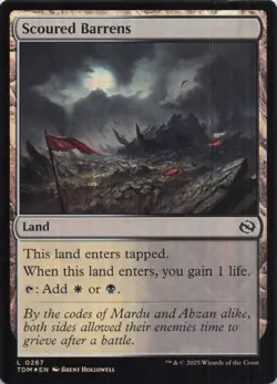 Scoured Barrens Tarkir Dragonstorm Foil #267 NM MTG - Image 1
