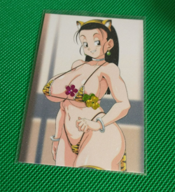 Bulma sexy Anime ACG Waifu custom Cartoon Beauty Holo Card - Image 1