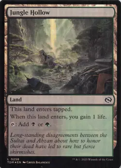 Jungle Hollow Tarkir Dragonstorm Foil #258 NM MTG - Image 1