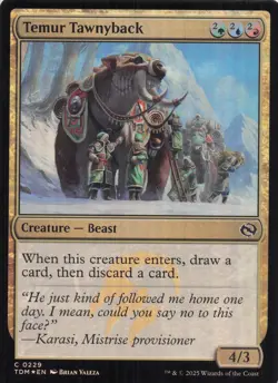 Temur Tawnyback Tarkir Dragonstorm Foil #229 NM MTG - Image 1