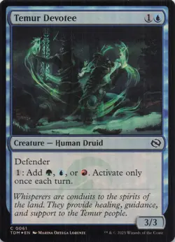 Temur Devotee Tarkir Dragonstorm Foil #61 NM MTG - Image 1