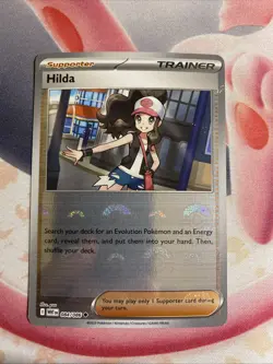 Hilda Pokeball Reverse Holo 084/086 White Flare Pokemon Card English Mint - Image 1