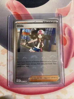 Hilda Pokeball Reverse Holo 084/086 White Flare Pokemon Card English Mint - Image 3