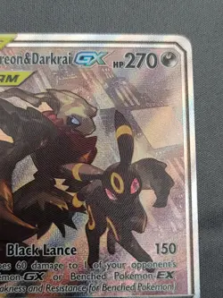 Umbreon & Darkrai GX SM241 SM Promo Black Star Tag Team Pokemon TCG Card NM - Image 5