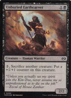 Unburied Earthcarver Tarkir Dragonstorm Foil #95 NM MTG - Image 1