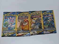 🔥Pokemon Sun & Moon Unbroken Bonds 3 Card Booster Pack Complete Art Set - Image 1