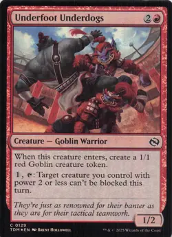 Underfoot Underdogs Tarkir Dragonstorm Foil #129 NM MTG - Image 1