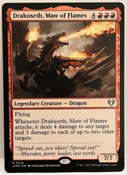 Drakuseth, Maw of Flames - #218-MTG-Commander Masters-Regular-LP - Image 1