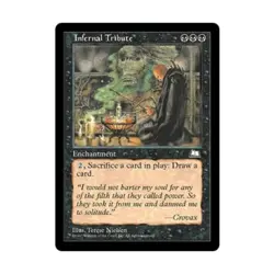 WOTC MtG Weatherlight Infernal Tribute (R) EX - Image 1