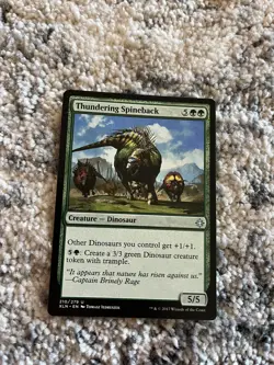 MTG Thundering Spineback (210/317) Ixalan Regular Uncommon X2 NM - Image 1