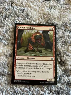 MTG Raptor Hatchling (155/317) Ixalan Regular Uncommon X2 NM - Image 3