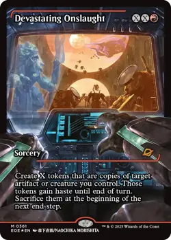 MTG Edge of Eternities Devastating Onslaught ~ Showcase ~ Foil 0361 Mythic Mint - Image 1
