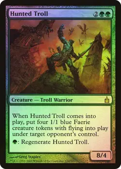 Hunted Troll Foil x1 Ravnica MTG Magic the Gathering Green Creature Card - Image 1