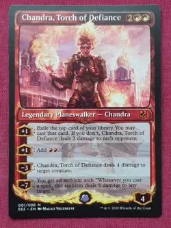 Magic The Gathering SIGNATURE SPELLBOOK CHANDRA TORCH OF DEFIANCE card MTG SS3 - Image 1