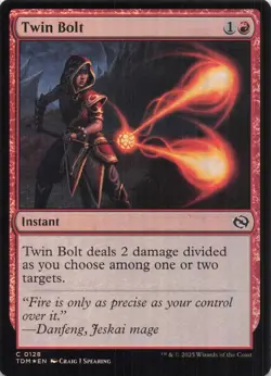Twin Bolt Tarkir Dragonstorm Foil #128 NM MTG - Image 1