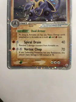 Armaldo ex 84/92 EX Legend Maker Holo Rare Pokemon Ruby & Sapphire Vintage HP - Image 3