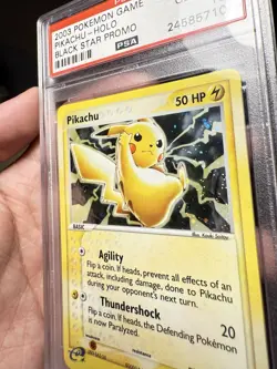 2003 Pokemon PIKACHU #012 Black Star Promo Nintendo EX Series Cosmos Holo PSA 10 - Image 5
