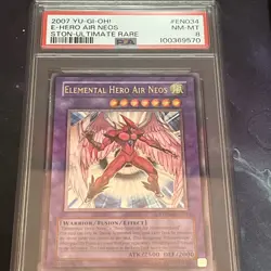 YUGIOH STON-EN034 ELEMENTAL HERO AIR NEOS ULTIMATE RARE PSA 8 NM-MT #43164102 - Image 1