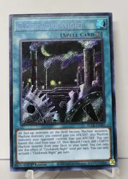 Clockwork Night BLCR-EN007 Secret Rare 1st Edition Yugioh TCG NM/M - Image 1