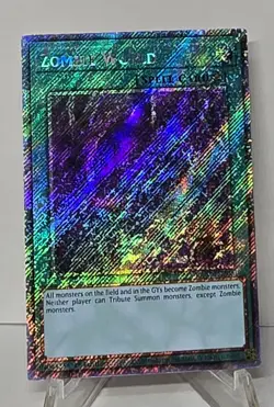 Zombie World RA03-EN205 Quarter Century Secret Rare 1st Edition Yugioh TCG NM/M - Image 1