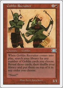 MTG: Goblin Recruiter Classic MTG Core Set 6th Edition Regular (#186) - Image 1