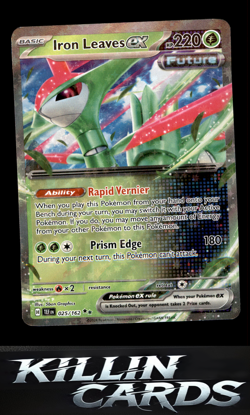 Iron Leaves ex - 025/162 025/162 Pokemon Double Rare SV05: Temporal Forces Card - Image 1