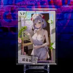 Noelle Waifu Trading Card SP Glitter Framed Low Genshin Impact Peach Party - Image 2