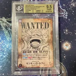 BGS9.5 Monkey D. Luffy Wanted Poster SP One Piece Card Japanese - Image 1