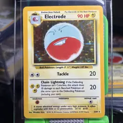 Pokemon TCG NM Electrode 2/64 Holo Ultra Rare Card Jungle Set missing symbol - Image 2